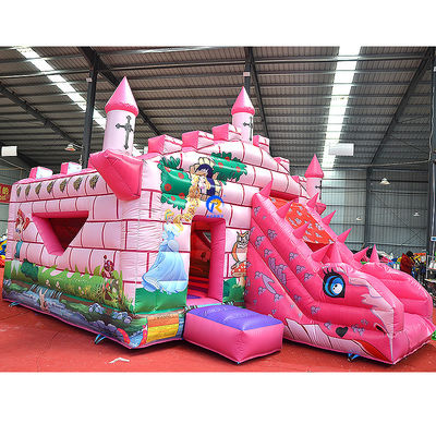 Bella principessa castello gonfiabile buttafuori per bambini saltare divertimento nel parco di divertimenti