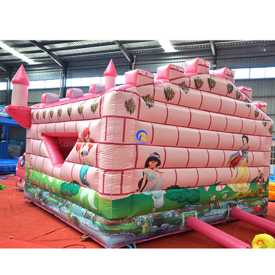 Bella principessa castello gonfiabile buttafuori per bambini saltare divertimento nel parco di divertimenti