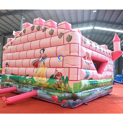Bella principessa castello gonfiabile buttafuori per bambini saltare divertimento nel parco di divertimenti