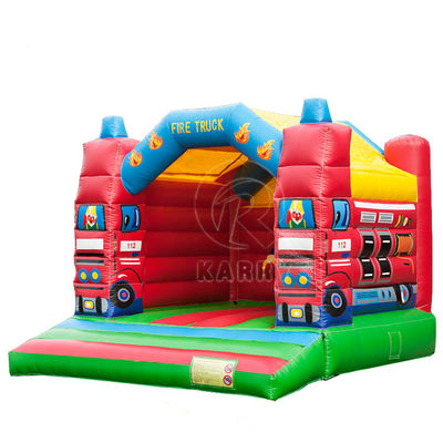 Camion dei pompieri PVC casa gonfiabile per eventi