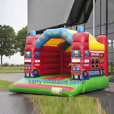 Camion dei pompieri PVC casa gonfiabile per eventi