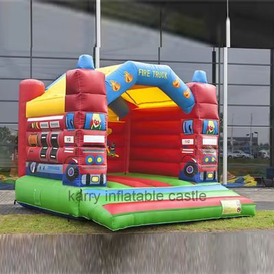Camion dei pompieri PVC casa gonfiabile per eventi