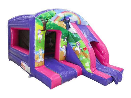 Ragazze Rosa Cartone animato Bala Fata Magica Bouncer gonfiabile Castello con diapositiva 6 * 4 * 3.5m Dimensione