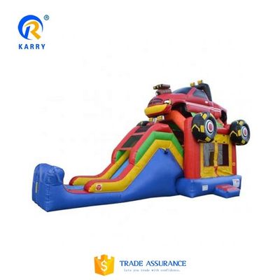 Grandi bambini e adulti Monster Truck gonfiabile casa rimbalzo con scivolo certificato EN14960