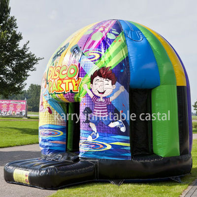 Funny Disco Dome Bouncer gonfiabile certificato EN14960 Fun Bouncy Castle per bambini