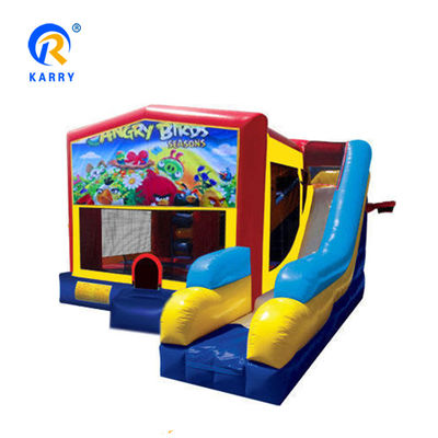Castello gonfiabile Slide Combo per bambini Materiale PVC Unisex Ireful Birds Bounce House