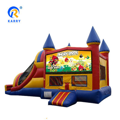 Castello gonfiabile Slide Combo per bambini Materiale PVC Unisex Ireful Birds Bounce House