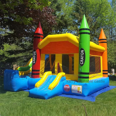 Casa di rimbalzo Moonwalk gonfiabile portatile con piccolo crayon con certificato EN71/CE/Lead