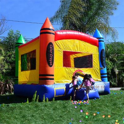 Casa di rimbalzo Moonwalk gonfiabile portatile con piccolo crayon con certificato EN71/CE/Lead