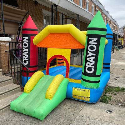 Casa di rimbalzo Moonwalk gonfiabile portatile con piccolo crayon con certificato EN71/CE/Lead