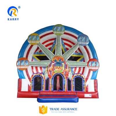 Parco giochi esterno portatile per bambini divertimento ruota panoramica castello gonfiabile casa salta