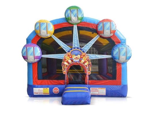 Parco giochi esterno portatile per bambini divertimento ruota panoramica castello gonfiabile casa salta