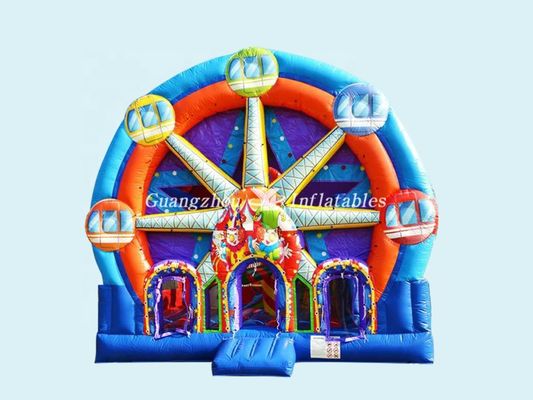 Parco giochi esterno portatile per bambini divertimento ruota panoramica castello gonfiabile casa salta