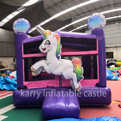 Unicorn Inflatabile Mini Combo Bouncer Commerciale Air Jumping Kids Castello a Balzo Ideale
