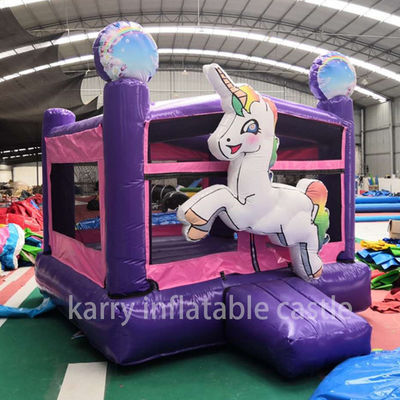 Unicorn Inflatabile Mini Combo Bouncer Commerciale Air Jumping Kids Castello a Balzo Ideale