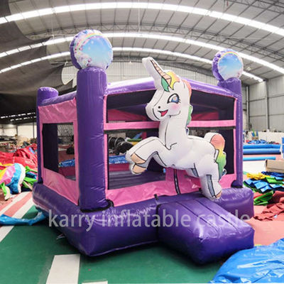 Unicorn Inflatabile Mini Combo Bouncer Commerciale Air Jumping Kids Castello a Balzo Ideale