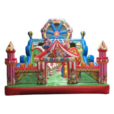 Plato PVC Materiale di telone Caratteristiche Circo Parco giochi gonfiabile Castiglione