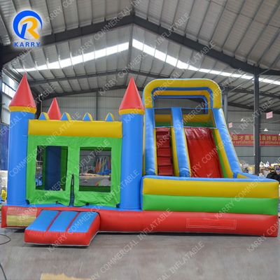 Dimensione personalizzata Slide Bouncer Wet Dry Combo Inflatabile Moonwalk Bouncy Castello di Salto