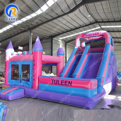 Dimensione personalizzata Slide Bouncer Wet Dry Combo Inflatabile Moonwalk Bouncy Castello di Salto