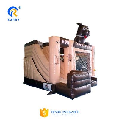 Commerciale castello gonfiabile rimbalzo con scivolo d'acqua adulto all'aperto scivolo gonfiabile asciutto