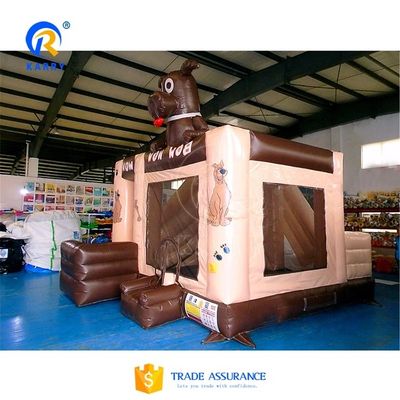 Commerciale castello gonfiabile rimbalzo con scivolo d'acqua adulto all'aperto scivolo gonfiabile asciutto