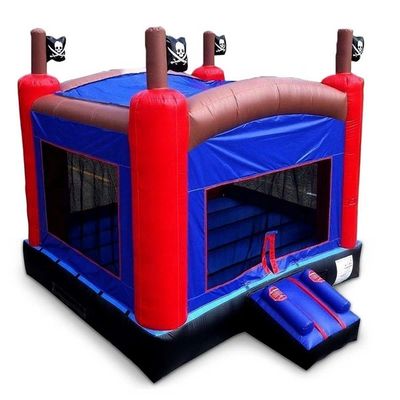 Unisex ambientale Pirate Bouncy Castle con trampolino gonfiabile e giochi all'aria aperta