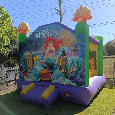 Dimensioni personalizzate Mermaid gonfiabile commerciale salto d'aria Casa da buttare per il parco