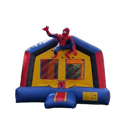 Casa gonfiabile da 65 kg con scivolo e 3D Spiderman Air Jumping Design