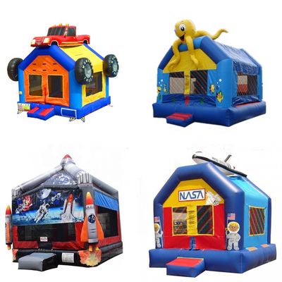 Casa gonfiabile da 65 kg con scivolo e 3D Spiderman Air Jumping Design