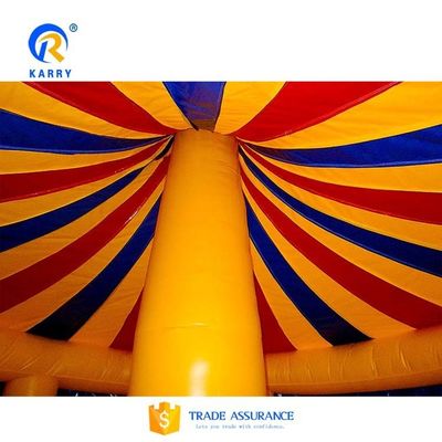 EN71/EN14960/CE Certificato Circo Party Inflatabile Bouncer Castello con Carousel Design