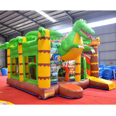 Commerciale Bouncy House PVC gonfiabile Bouncer Castello Combo Slide in Jungle Dino Park