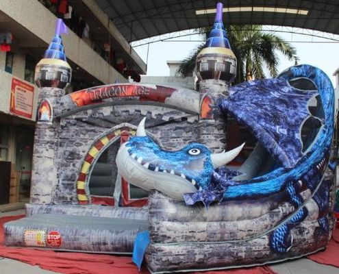 Amusement Inflatable Kids Activity Center con castello personalizzabile e casa rimbalzante