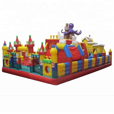 Evento scolastico Regno di Polpo Castello gonfiabile con ostacoli Città divertente personalizzabile