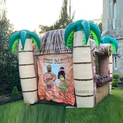 Bar gonfiabile unisex giocattolo grande TIKI Bar castello a balzo per bambini per saltare e giocare