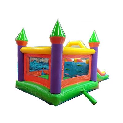 Casa gonfiabile unisex a doppio scivolo castello di salto in aria con materiale in PVC