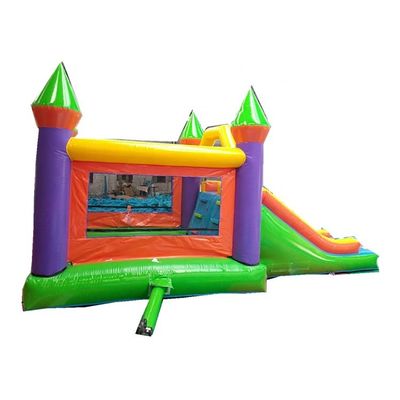 Casa gonfiabile unisex a doppio scivolo castello di salto in aria con materiale in PVC