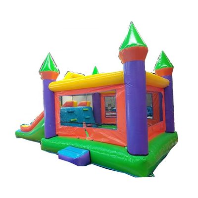 Casa gonfiabile unisex a doppio scivolo castello di salto in aria con materiale in PVC