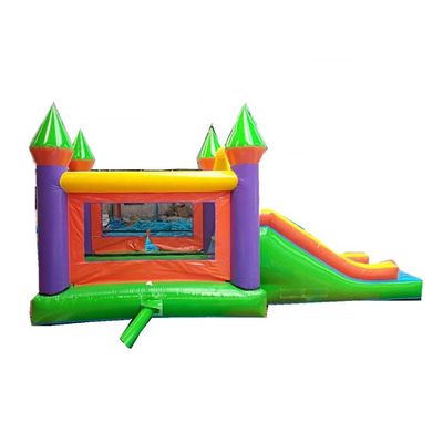 Casa gonfiabile unisex a doppio scivolo castello di salto in aria con materiale in PVC