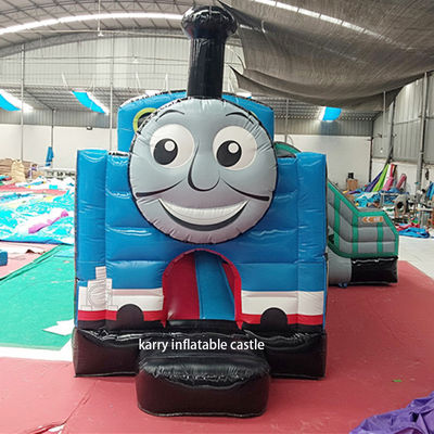 Come immagine Thomas Piccolo Treno Bouncy Castello Slide Combinato Inflatabile Castello Con Slide