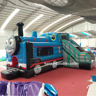 Come immagine Thomas Piccolo Treno Bouncy Castello Slide Combinato Inflatabile Castello Con Slide