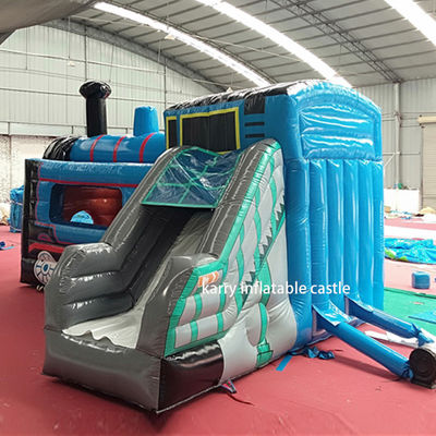 Come immagine Thomas Piccolo Treno Bouncy Castello Slide Combinato Inflatabile Castello Con Slide