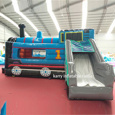 Come immagine Thomas Piccolo Treno Bouncy Castello Slide Combinato Inflatabile Castello Con Slide