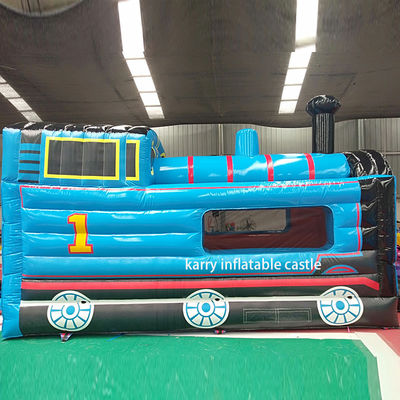 Come immagine Thomas Piccolo Treno Bouncy Castello Slide Combinato Inflatabile Castello Con Slide