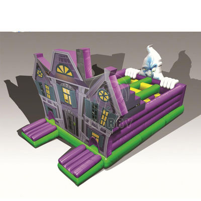 PORTABLE Più popolare Halloween Casa inflatabile ostruzione Bouncer castello