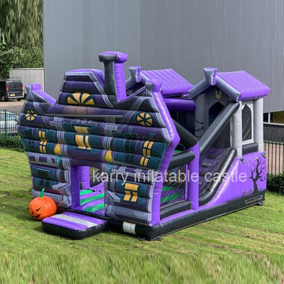 PORTABLE Più popolare Halloween Casa inflatabile ostruzione Bouncer castello