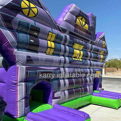 PORTABLE Più popolare Halloween Casa inflatabile ostruzione Bouncer castello