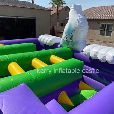 PORTABLE Più popolare Halloween Casa inflatabile ostruzione Bouncer castello