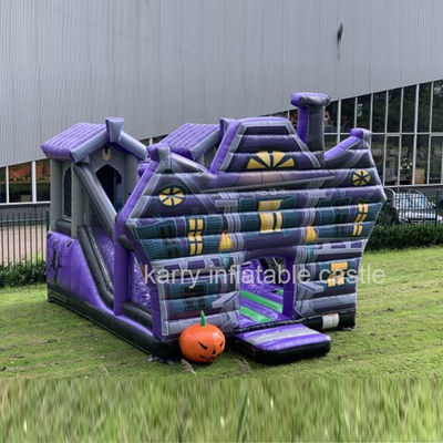 PORTABLE Più popolare Halloween Casa inflatabile ostruzione Bouncer castello