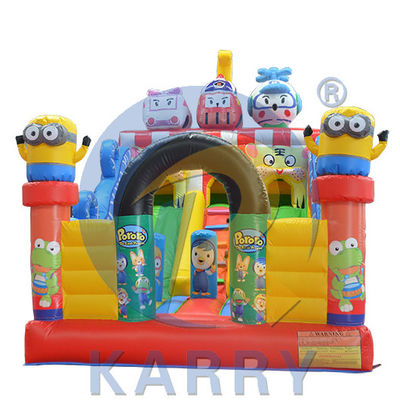 Tematica di Peter Pan Castello a balzo scivolo Combo Jumper gonfiabili con telone in PVC