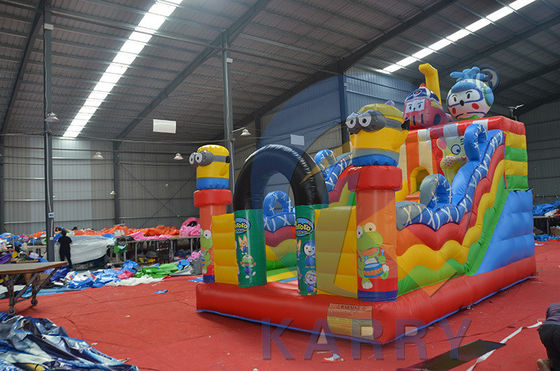 Tematica di Peter Pan Castello a balzo scivolo Combo Jumper gonfiabili con telone in PVC